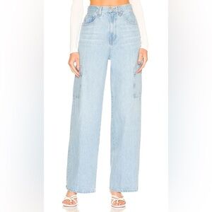 Frame Genoa high rise cargo denim pant
